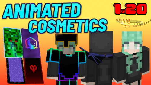 Animated Cosmetics Pack (1.20, 1.19) – MCPE/Bedrock Thumbnail