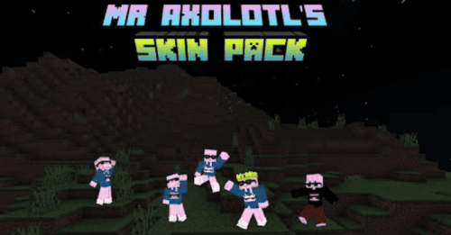 Axolotl Skin Pack (1.20, 1.19) – MCPE/Bedrock Thumbnail