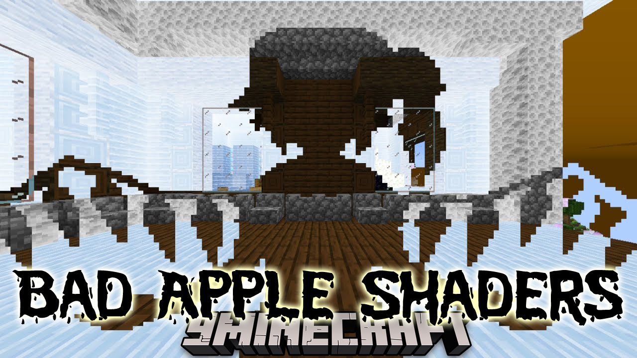 Bad Apple Shaders (1.20.4, 1.19.4) - Making The Game's Screen "Bad Apple" 1