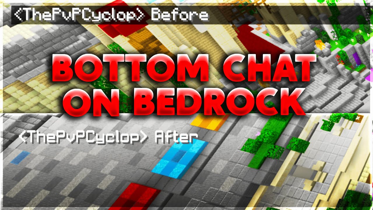 Bedrock Bottom Chat Pack (1.20, 1.19) - MCPE/Bedrock 1