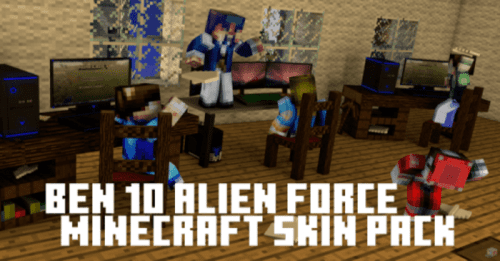 Ben 10 Alien Force Skin Pack (1.20, 1.19) – MCPE/Bedrock Thumbnail