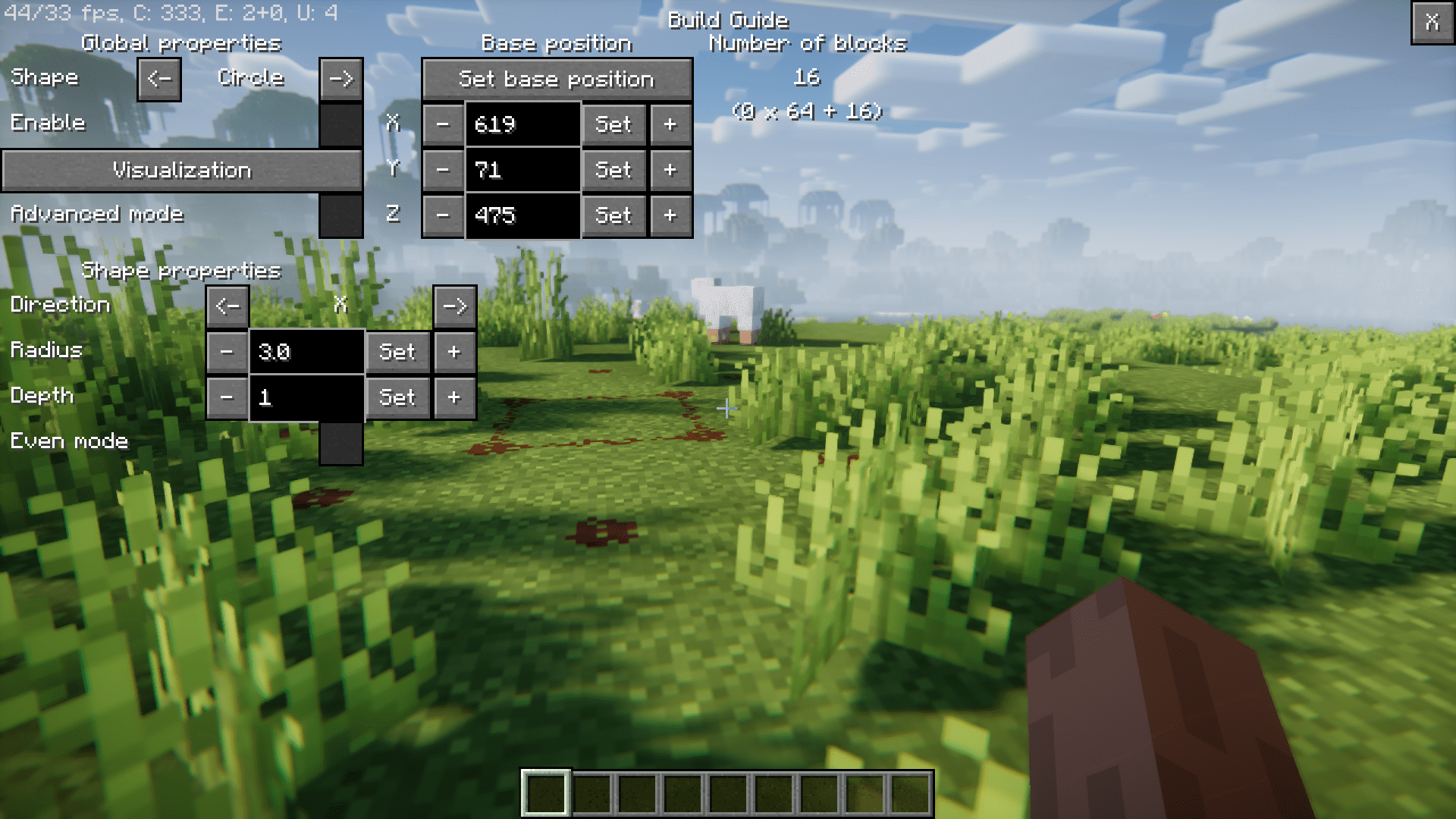 Build Guide Mod (1.21, 1.20.1) - Hologram Guide for Builds 2