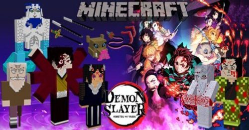 Bushin Demon Slayers Addon (1.20, 1.19) – MCPE/Bedrock Mod Thumbnail