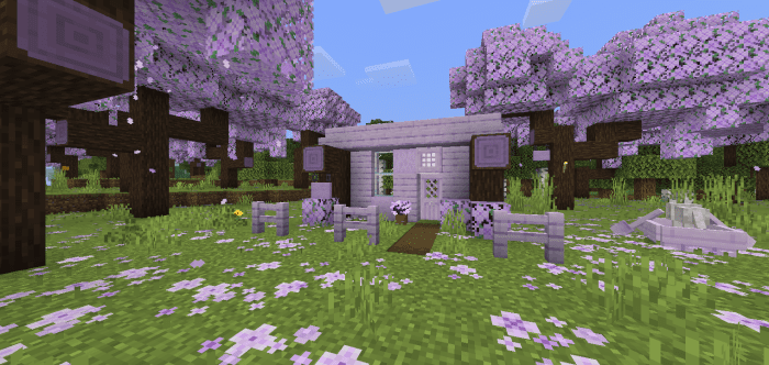 Cherry Blossom Alternatives Texture Pack (1.20, 1.19) - MCPE/Bedrock 4