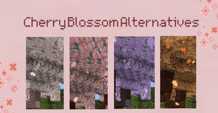 Cherry Blossom Alternatives Texture Pack (1.20, 1.19) - MCPE/Bedrock 1