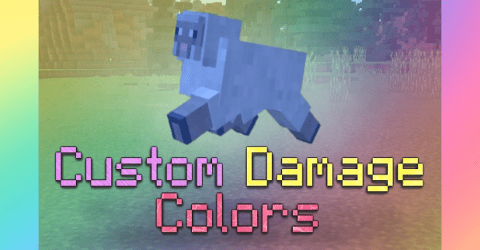 Custom Damage Colors Pack (1.20, 1.19) - MCPE/Bedrock 1