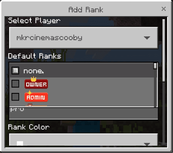 Customizable Ranks Addon (1.20) - MCPE/Bedrock Chat Rank Mod 4