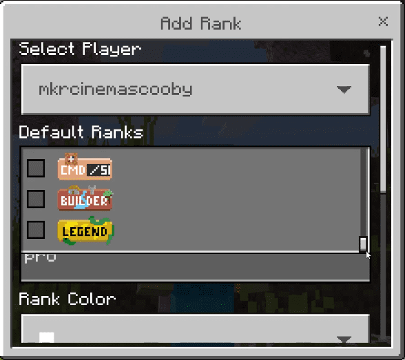 Customizable Ranks Addon (1.20) - MCPE/Bedrock Chat Rank Mod 5