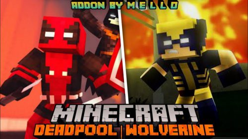 Deadpool and Wolverine Addon (1.21, 1.20) – MCPE/Bedrock Mod Thumbnail