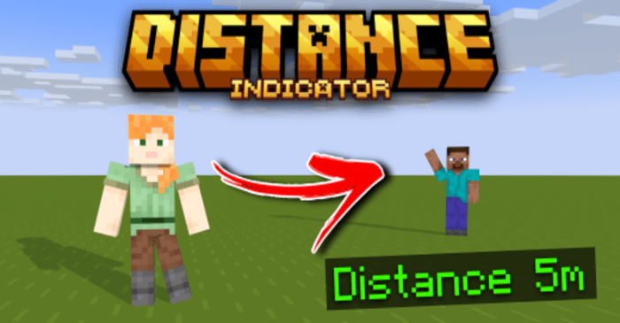 Distance Indicator Addon (1.20) - MCPE/Bedrock Script 1