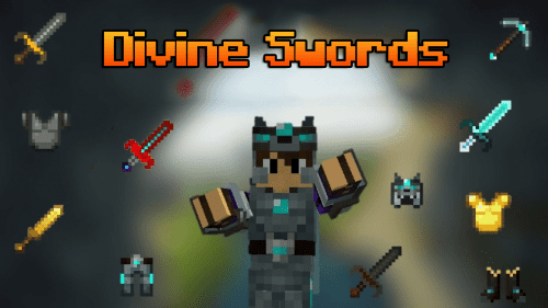 Divine Swords Addon (1.20) – MCPE/Bedrock Mod Thumbnail