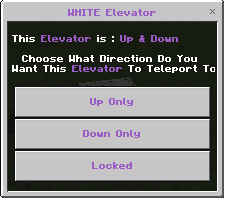 Elevator Addon (1.20) - MCPE/Bedrock Mod 10