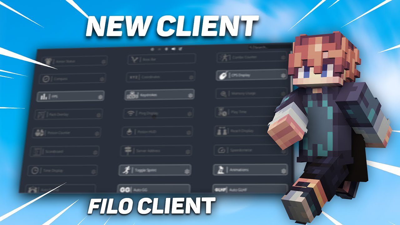 Filo Client (1.8.9) - FPS Boost, Free Cosmetic 1