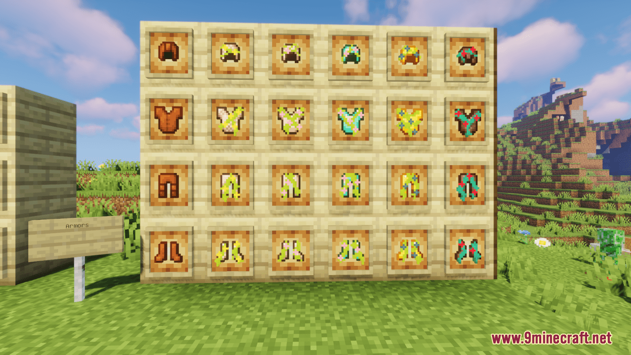 Flowering Armor Resource Pack (1.20.6, 1.20.1) - Texture Pack 5