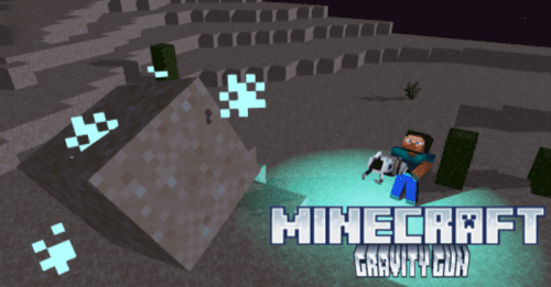 Gravity Gun Addon (1.20) – MCPE/Bedrock Mod Thumbnail