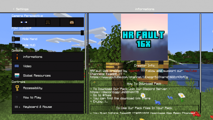 HR Fault 16x Texture Pack (1.20) - MCPE/Bedrock PvP Pack 3