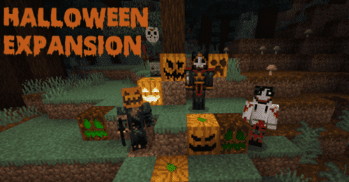 Halloween Expansion Addon (1.20) – MCPE/Bedrock Mod Thumbnail