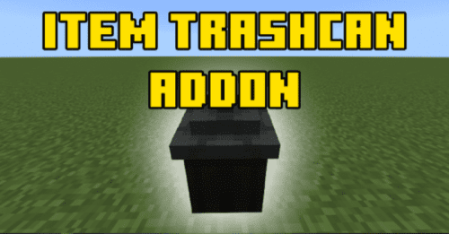 Item Trashcan Addon (1.20, 1.19) – MCPE/Bedrock Mod Thumbnail