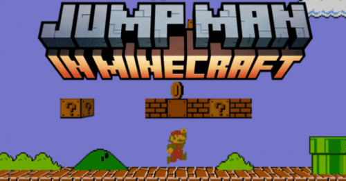Jump Man in Minecraft Map (1.20) – MCPE/Bedrock Thumbnail