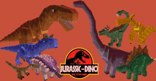 Jurassic Dino World Addon (1.20, 1.19) – MCPE/Bedrock Mod Thumbnail