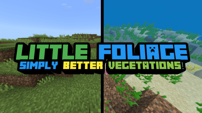 Little Foliage Addon (1.20, 1.19) - MCPE/Bedrock Mod 1