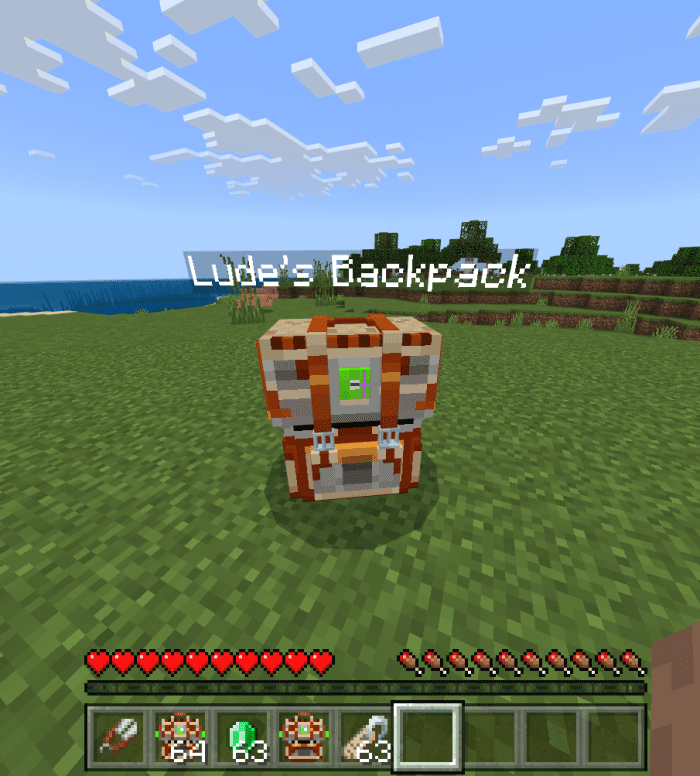 Lude's Backpacks Addon (1.20, 1.19) - MCPE/Bedrock Mod 11