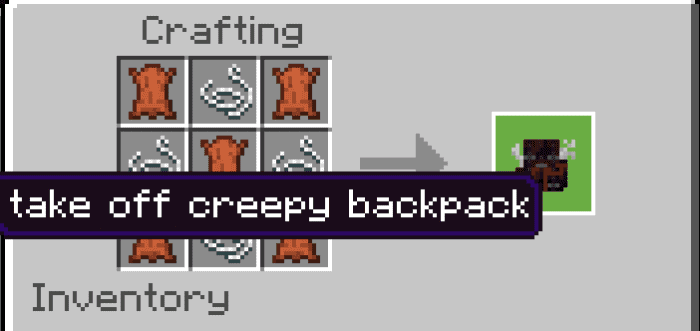 Lude's Backpacks Addon (1.20, 1.19) - MCPE/Bedrock Mod 5