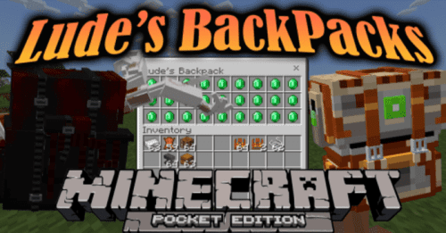 Lude’s Backpacks Addon (1.20, 1.19) – MCPE/Bedrock Mod Thumbnail