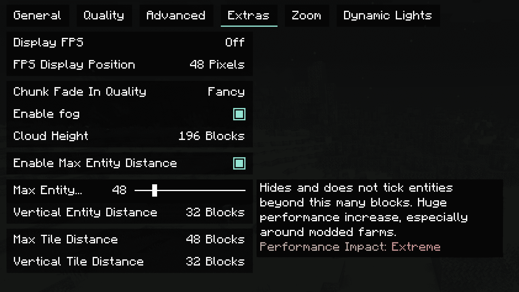 Magnesium Extras Mod (1.16.5) - Better Performance 3