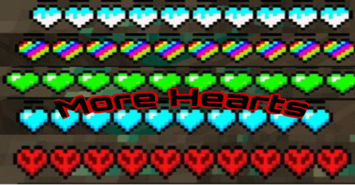 More Hearts Texture Pack (1.20, 1.19) - MCPE/Bedrock 1