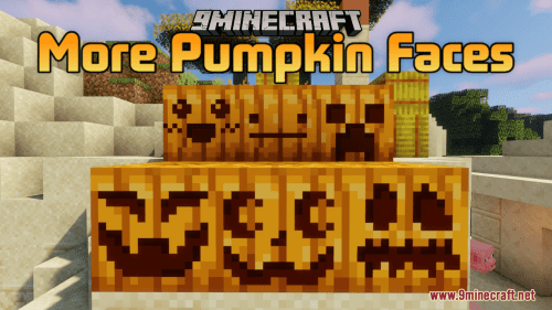 More Pumpkin Faces Resource Pack (1.20.6, 1.20.1) – Texture Pack Thumbnail