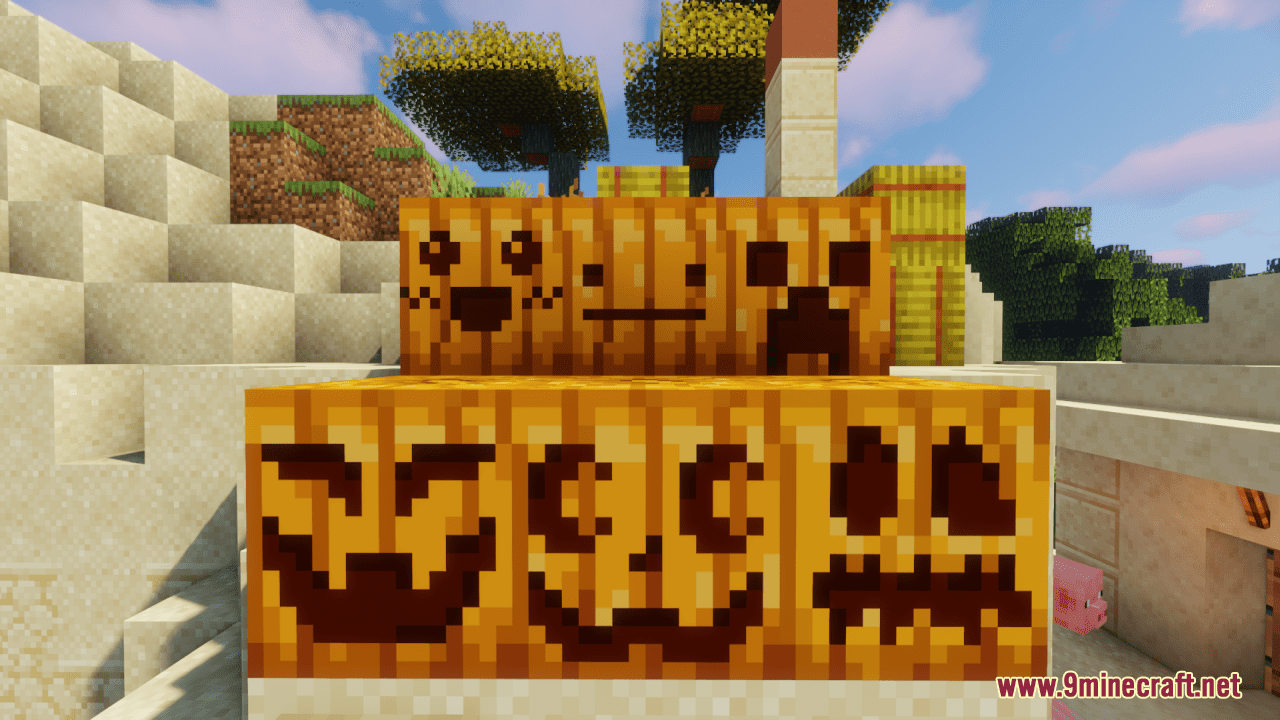 More Pumpkin Faces Resource Pack (1.20.6, 1.20.1) - Texture Pack 4