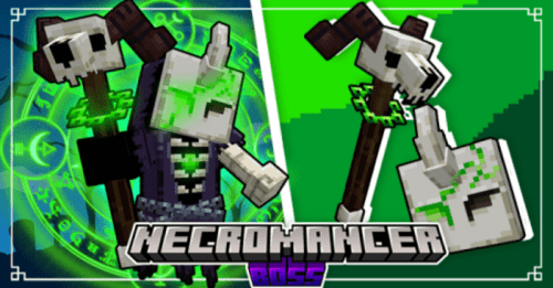 Necromancer Boss Addon (1.20, 1.19) – MCPE/Bedrock Mod Thumbnail