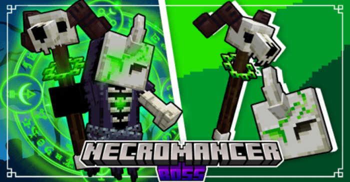 Necromancer Boss Addon (1.20, 1.19) - MCPE/Bedrock Mod 1