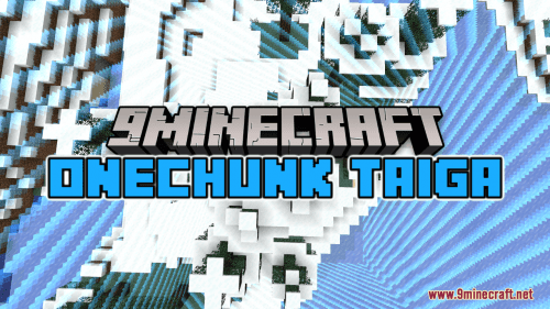 Onechunk Taiga Map (1.21.1, 1.20.1) – Thrive in a Compact World Thumbnail