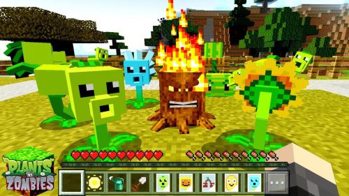 Plants vs Zombies Classic Addon (1.20) – MCPE/Bedrock PvZ Mod Thumbnail