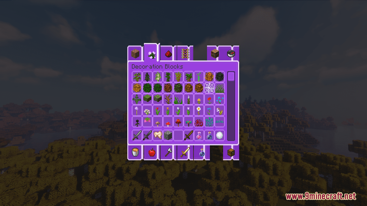 Purple GUI Resource Pack (1.20.6, 1.20.1) - Texture Pack 8
