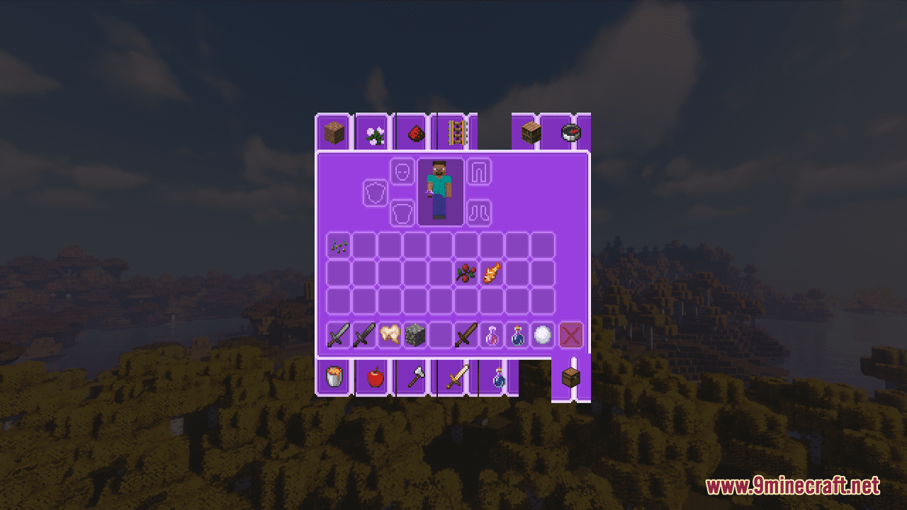 Purple GUI Resource Pack (1.20.6, 1.20.1) - Texture Pack 9