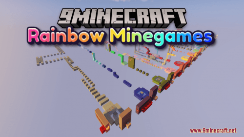 Rainbow Minegames Map (1.20.4, 1.19.4) – Mini-Game Extravaganza! Thumbnail