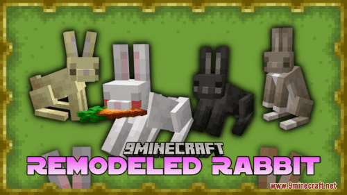 Remodeled Rabbit Resource Pack (1.20.6, 1.20.1) – Texture Pack Thumbnail