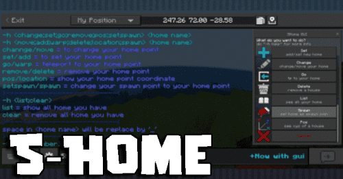 SHome Addon (1.20) – MCPE/Bedrock Script Thumbnail