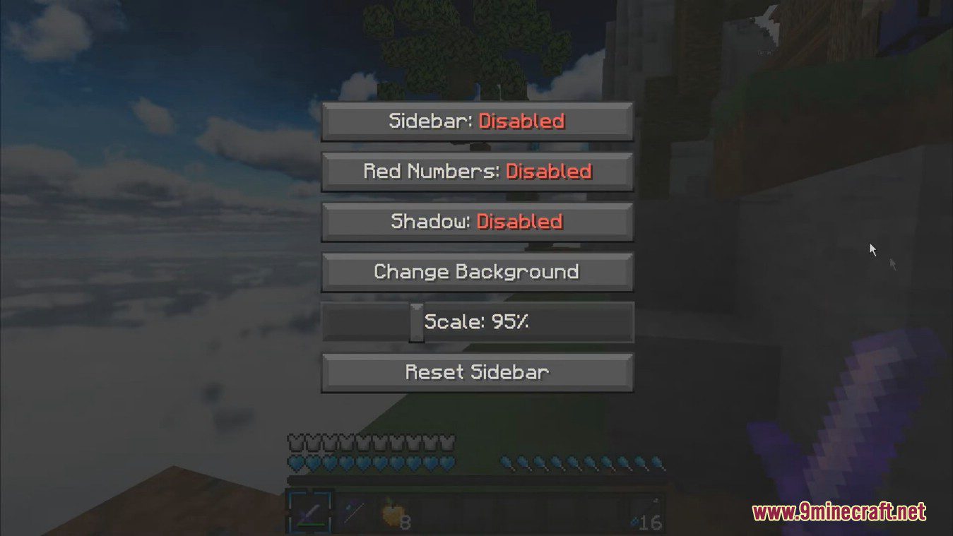 Sidebar Mod (1.8.9, 1.7.10) - Resizable Sidebar 6