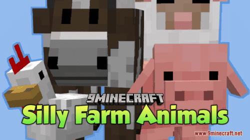 Silly Farm Animals Resource Pack (1.20.6, 1.20.1) – Texture Pack Thumbnail