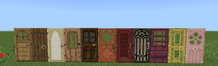 Simple Doors Texture Pack (1.20, 1.19) - MCPE/Bedrock 4