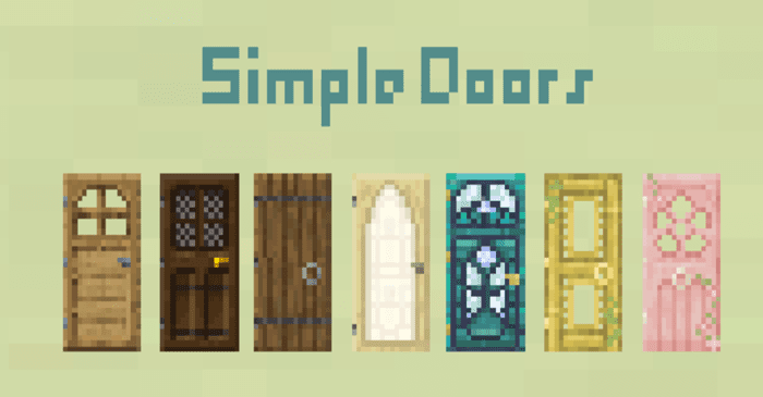 Simple Doors Texture Pack (1.20, 1.19) - MCPE/Bedrock 1