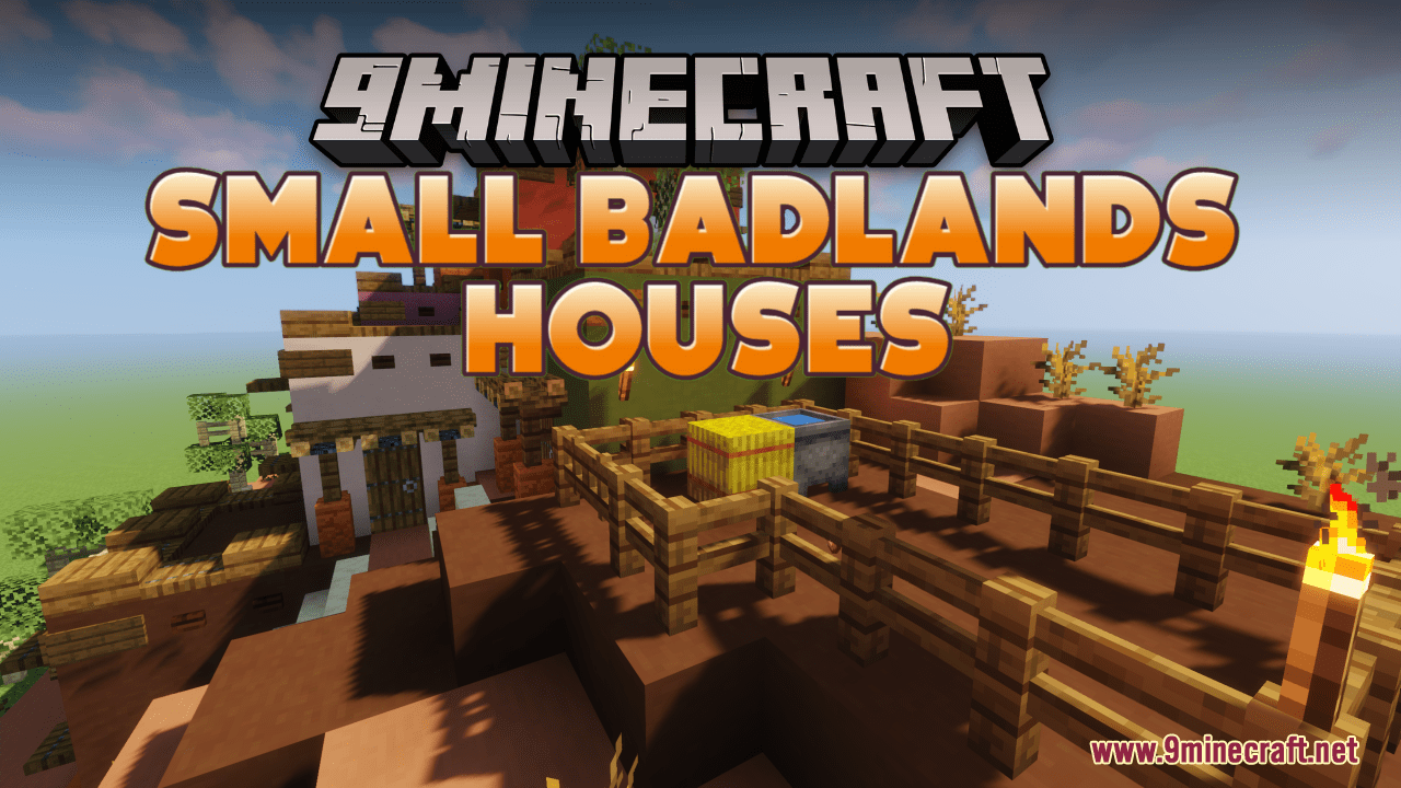 Small Badlands Houses Map (1.21.1, 1.20.1) - Desert Dwellings 1