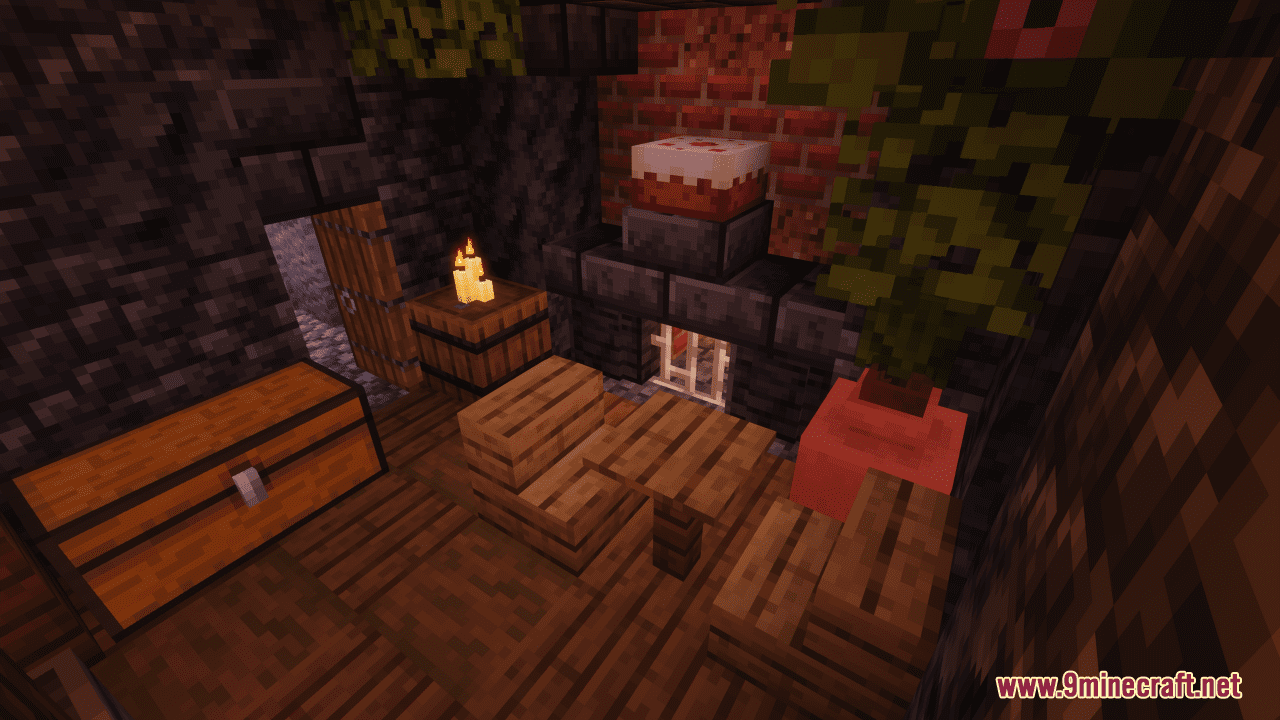 Small Dwarven House Map (1.21.1, 1.20.1) - A Cozy Stone Retreat 3