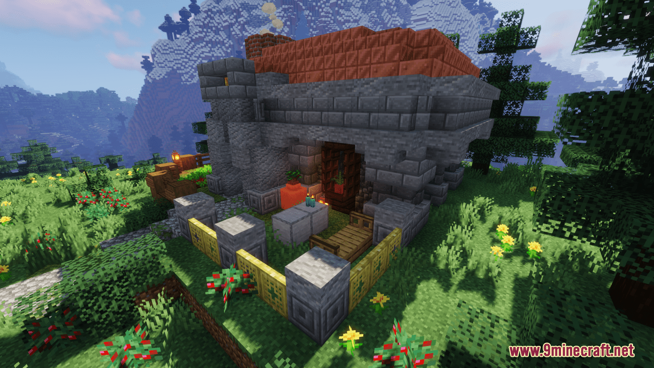 Small Dwarven House Map (1.21.1, 1.20.1) - A Cozy Stone Retreat 10