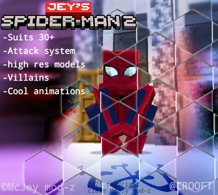 Marvel's Spider Man 2 Addon (1.20, 1.19) - MCPE/Bedrock Mod 2