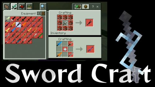 Sword Craft Addon (1.20) – MCPE/Bedrock Mod Thumbnail